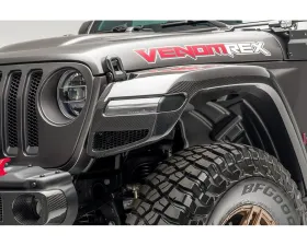 Vorsteiner JX Edition Carbon Fiber PP 2x2 Glossy Aero Front Fenders Jeep Wrangler JL 2018+