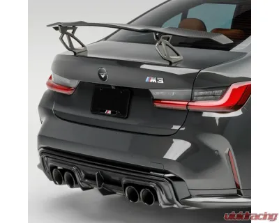 Vorsteiner Glossy Carbon Fiber PP 2x2 Aero Wing Blade w/ Aluminum Uprights BMW M3 | M4 G8X VRS Program 2020+ - BMV3370