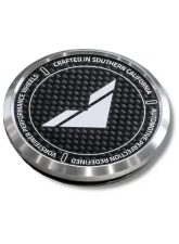 Vorsteiner Carbon Fiber Aluminum Center Cap Black w/ White Logo (V-FF & VPX-101 Wheels Only)                                     - CC17CF - Image 2