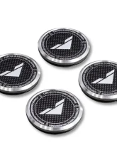 Vorsteiner Carbon Fiber Aluminum Center Cap Black w/ White Logo (V-FF & VPX-101 Wheels Only)                                     - CC17CF - Image 3