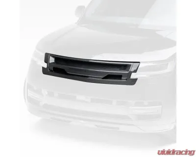 Front Upper Grill Glossy Carbon Fiber PP 2x2 Kensington Edition Aero Program Land Rover Range Rover L460 2024+ - ROV1035