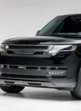 Front Upper Grill Glossy Carbon Fiber PP 2x2 Kensington Edition Aero Program Land Rover Range Rover L460 2024+                                     - ROV1035 - Image 4