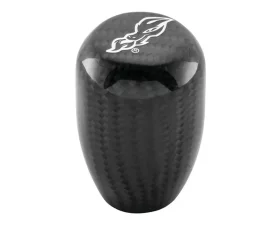 DragonFire Short Grey Carbon Fiber Shifter Knob 5/16-18 Thread | M8x1.25