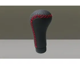 Nardi Prestige Line Gear Knob Black Perforated Leather & Black Smooth Leather