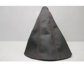 Nardi Hand Brake Gaiter Black Smooth Leather & Black Perforated Leather