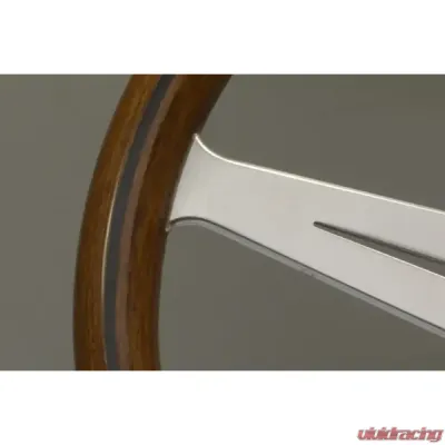 Nardi 360mm ND Classic Steering Wheel Wood & Satin Spokes - 5051.36.6300