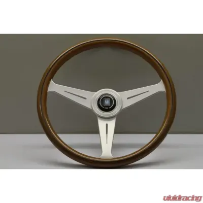 Nardi 390mm ND Classic Steering Wheel Wood & Satin Spokes - 5051.39.6300