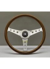 Nardi 360mm ND Classic Steering Wheel Wood & Dished Glossy Spokes w/ Round Holes                                     - 5061.36.3100 - Image 4