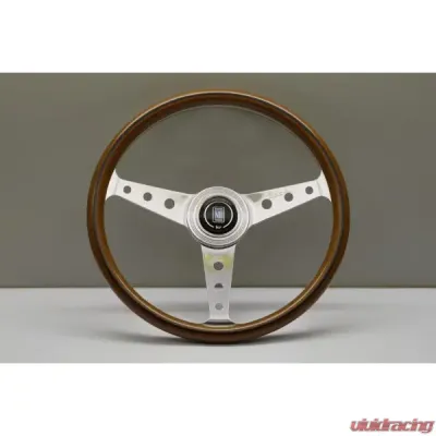 Nardi 360mm ND Classic Steering Wheel Wood & Dished Glossy Spokes w/ Round Holes - 5061.36.3100