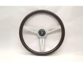 Nardi 360mm ND Classic Steering Wheel Wood & White Anodized Spokes