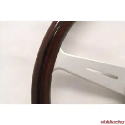 Nardi 360mm ND Classic Steering Wheel Wood & White Anodized Spokes - 5062.36.1000