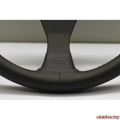 Nardi 350mm Gara Steering Wheel Black Leather/Stitching/Spokes/Anodized ring w/ Screws at Sight - 6020.35.2071
