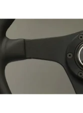 Nardi 350mm Gara Steering Wheel Black Leather/Stitching/Spokes/Anodized ring w/ Screws at Sight                                     - 6020.35.2071 - Image 4