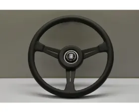 Nardi 365mm ND Classic Steering Wheel Black Leather & Spokes/Stitching