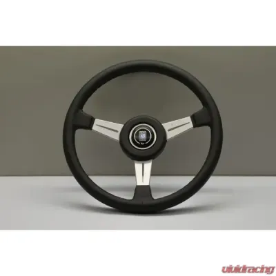 Nardi 365mm ND Classic Steering Wheel Black Leather & Satin Spokes/Black Stitching - 6051.36.6901