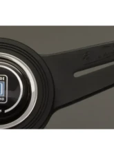 Nardi 390mm ND Classic Steering Wheel Black Leather/Black Anodized Spokes/Grey Stitching                                     - 6061.39.2001 - Image 2