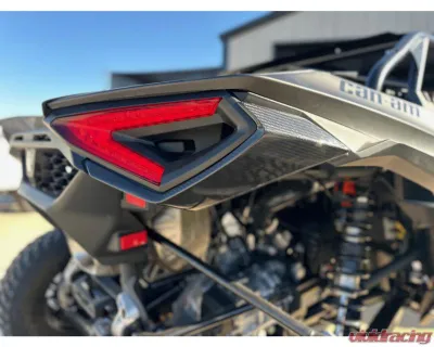 FourWerx Carbon Tail Light Trim Set Can-Am Maverick R 2024 - MAV-R-TLT