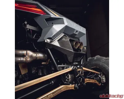 FourWerx Carbon Exhaust Surround Polaris RZR Pro R 2020+ - RXP-CF-EXH