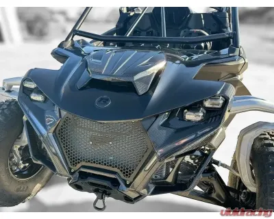 FourWerx Carbon Fiber R24 Center Hood Smart Shox Only - MAV-R-CHR24