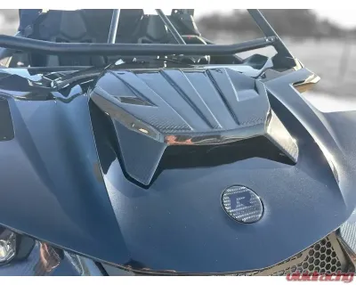 FourWerx Carbon Fiber R24 Center Hood Smart Shox Only - MAV-R-CHR24