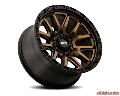 G-FX Wheels Truck Wheels TR-26 17x9 6x139.7 0mm Bronze with Black Lip - T26 790-6139-00 BRB