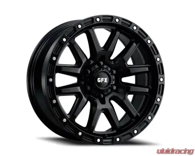 G-FX Wheels Truck Wheels TR-26 17x9 6x139.7 0mm Matte Black - T26 790-6139-00 MB