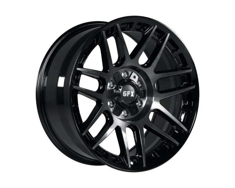g-fx wheels TM8 17x8.5 6x139.7 -6mm Gloss Black Dark Tint