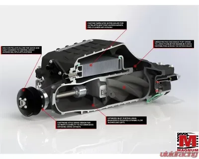 Magnuson Magnum Supercharger System TVS2650 for Cadillac CTS-V LSA 2009-2014, Camaro ZL1 2012-2015 - 01-26-62-158-BL