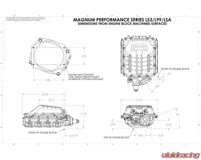 Magnuson Magnum TVS2650 Supercharger System for 2010-2015 Chevrolet Camaro LS3/L99 - 01-26-62-370-BL