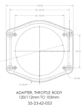 Magnuson 112/120mm to 90/103mm Air Inlet Adapter for TVS2650 Superchargers                                     - 31-23-05-053 - Image 2