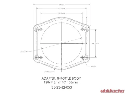 Magnuson 112/120mm to 90/103mm Air Inlet Adapter for TVS2650 Superchargers - 31-23-05-053