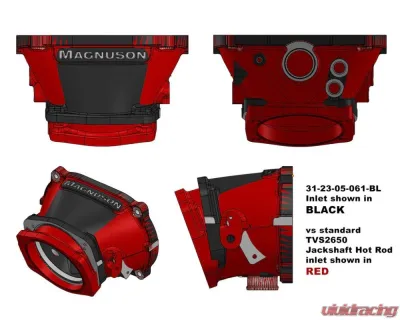 Magnuson TVS2650 LS Jackshaft Hot Rod Superchargers 112mm Short Air Inlet - 31-23-05-061-BL