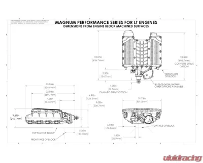Magnuson Magnum DI Supercharger System Chevrolet Camaro 6.2L LT1 2016-2024 - 01-26-62-182-BL