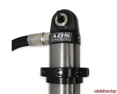 2.125 in. x 10 in. Stroke Coil-over Race Shock with Remote Reservoir 90 Deg Hose w/ Compression Adjustment ADS Race Coil Over Shock - 213-COR10-A90