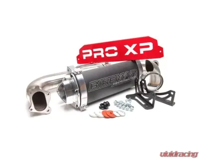 Bikeman Performance 3" Big Mo Full Exhaust Bare Stainless Polaris RZR Pro XP | Turbo-R 2020+ - 08-316