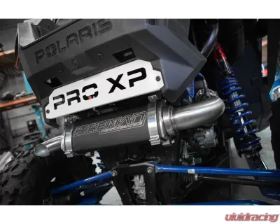 Bikeman Performance 3" Big Mo Full Exhaust Bare Stainless Polaris RZR Pro XP | Turbo-R 2020+ - 08-316