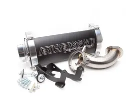 Bikeman Performance Big Mo Slip-On Exhaust Bare Stainless Polaris RZR XP Turbo | Turbo S | S4 2016-2022