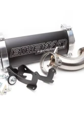 Bikeman Performance Big Mo Slip-On Exhaust Bare Stainless Polaris RZR XP Turbo | Turbo S | S4 2016-2022                                     - 17-318-SS - Image 4