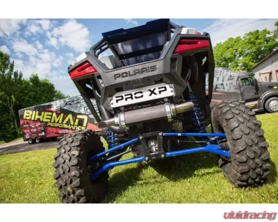 Bikeman Performance Big Mo Slip-On Exhaust Ceramic Black w/ Black Plate Polaris RZR Pro XP | XP 4 | Turbo  R | R4 2020+ - 17-324-SB