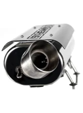 Bikeman Performance Single Barrel Slip On Exhaust Black w/ White Letter Polaris General | General XP 2016-2024                                     - 17-326 - Image 4