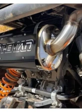 Bikeman Performance Single Barrel Slip On Exhaust Black w/ White Letter Polaris General | General XP 2016-2024                                     - 17-326 - Image 6