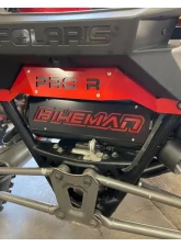 Bikeman Performance Bare Stainless Double Barrel Slip-On Exhaust Red w/ White Letter Polaris RZR Pro R | R4 2022-2024                                     - 17-327-R - Image 5