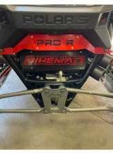 Bikeman Performance Bare Stainless Double Barrel Slip-On Exhaust Black w/ White Letter Polaris RZR Pro R | R4 2022-2024                                     - 17-327 - Image 4