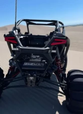 Bikeman Performance Bare Stainless Double Barrel Slip-On Exhaust Black w/ White Letter Polaris RZR Pro R | R4 2022-2024                                     - 17-327 - Image 5