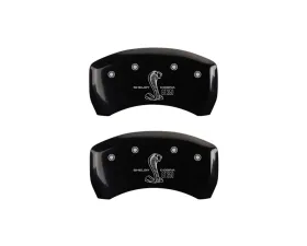 MGP Caliper Covers Rear Set of 2 Black Finish | Silver GT350 Shelby Rear Only
