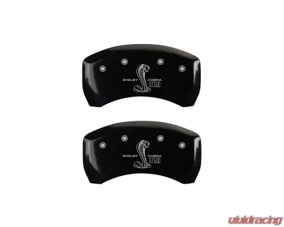 MGP Caliper Covers Rear Set of 2 Black Finish | Silver GT500 Shelby Rear Only - 10010RGT5BK