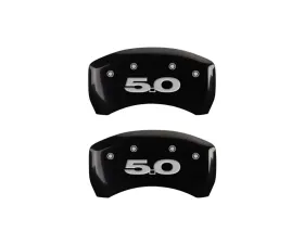 MGP Caliper Covers Rear Set of 2 Black Finish | Silver Mustang | 5.0 2011