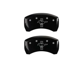 MGP Caliper Covers Rear Set of 2 Black Finish | Silver Mustang | Bar & Pony 2015