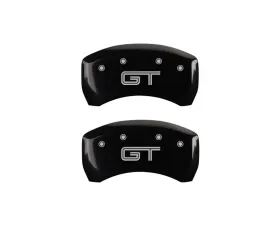 MGP Caliper Covers Rear Set of 2 Black Finish | Silver Mustang | GT S197