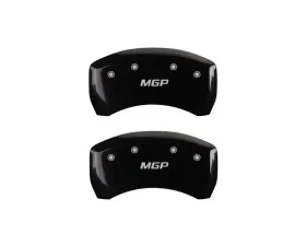MGP Caliper Covers Rear Set of 2 Black Finish | Silver MGP